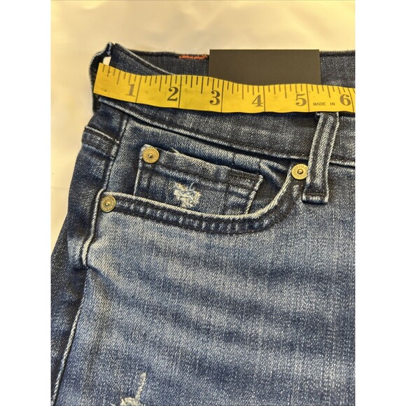 7 FOR ALL MANKIND Slim Illusion Tailorless Dojo Jeans Women Sz 30 NEW w/Tag - Picture 5 of 11
